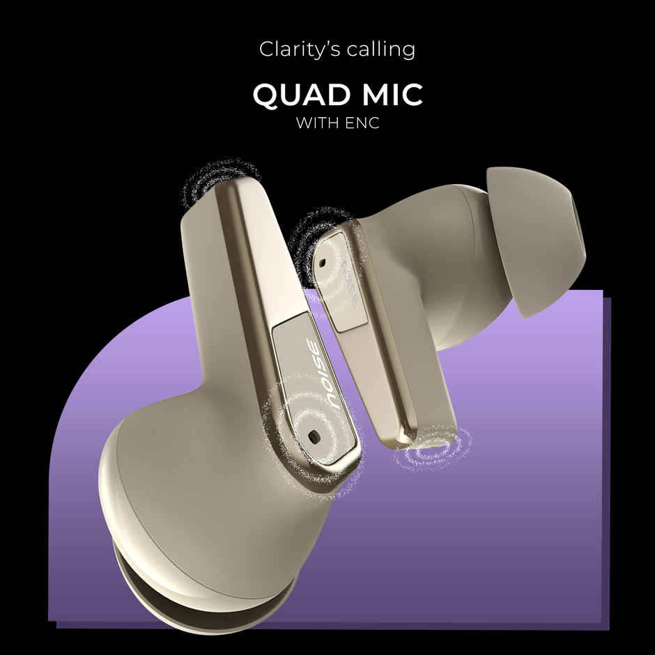 Noise Buds N1 Pro 30dB ANC 60H Battery Dual Pairing Instacharge TWS Earbuds | Chrome Beige