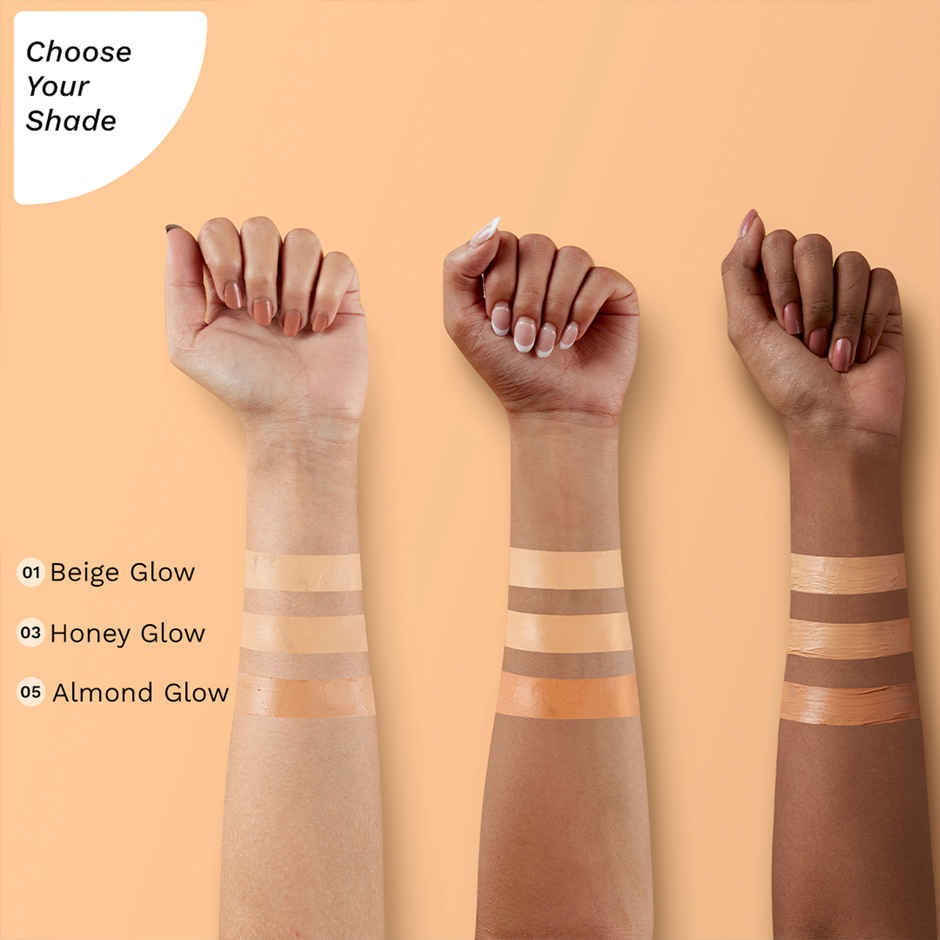 Pilgrim Glow 3-IN-1 BB Cream SPF 50 PA++++ Vitamin C Infused | Matte Finish | Beige Glow 05