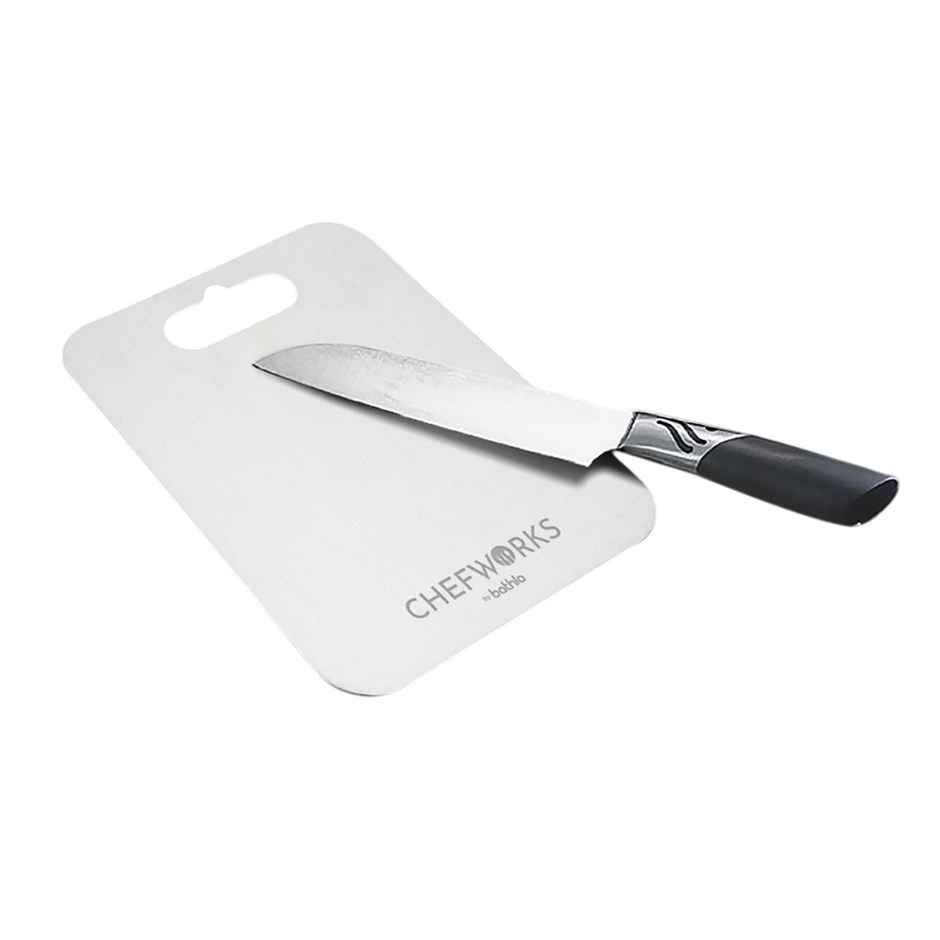 Bathla Stainless Steel Chopping Board - Extra Large (31cm x 50 cm - 1.5mm Thick)