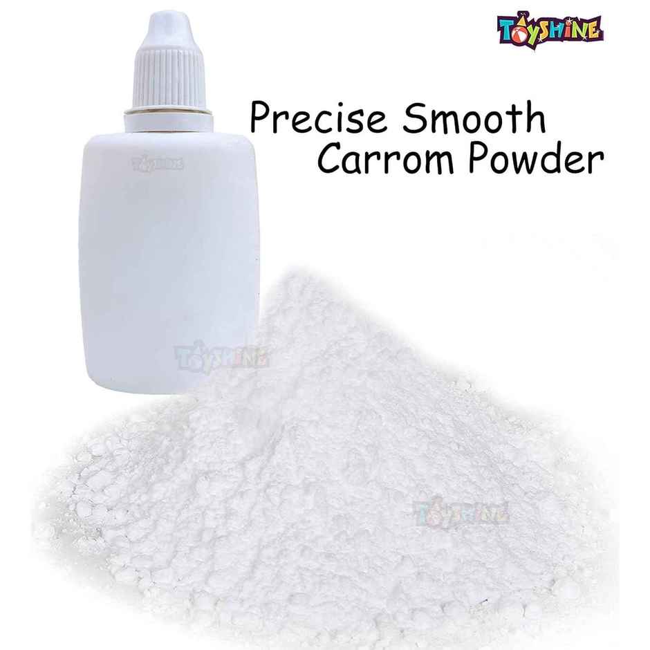 Toyshine Carrom Playing Coins And Powder For Kids And Adult 24 Wooden Coins 1 Striker 1 Urea Powder