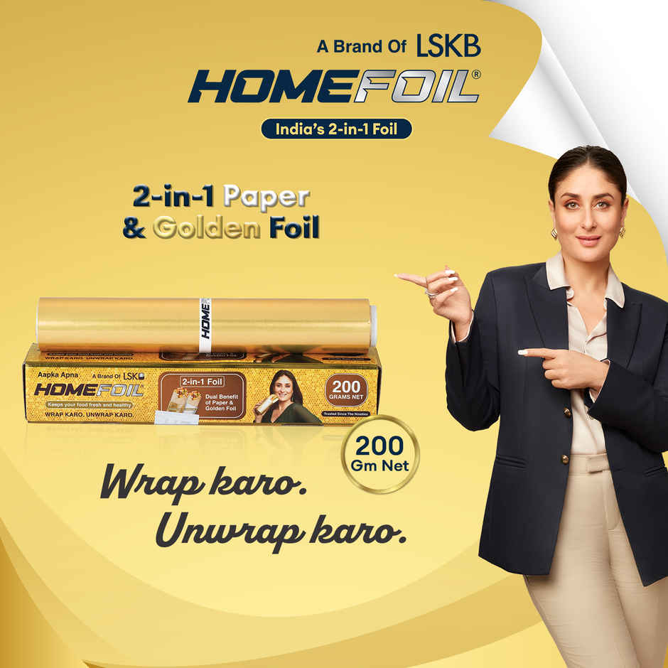 HOMEFOIL 2-in-1 Paper & Golden Foil