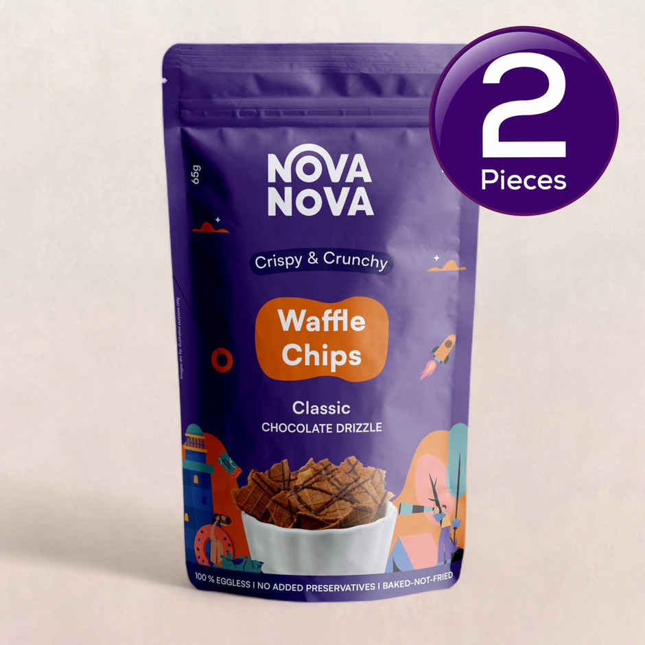 Nova Nova Waffle Chips- Classic Chocolate Drizzle Combo