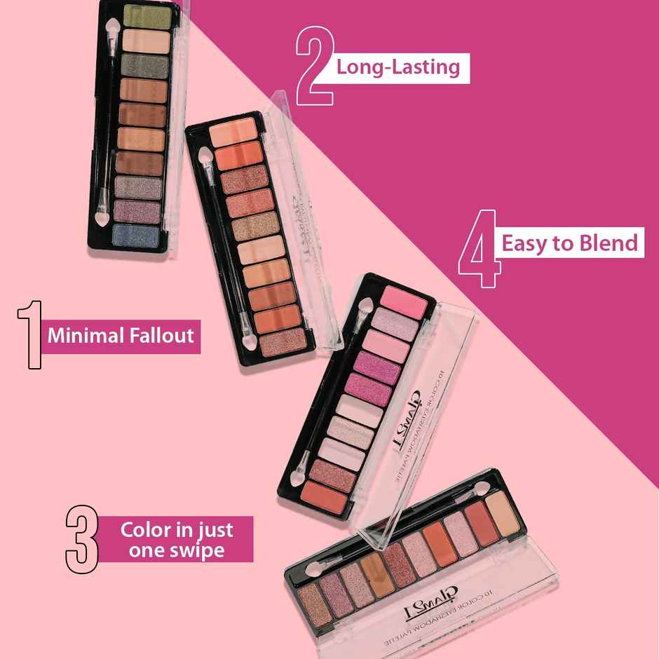 Glam21 Eyeshadow Palette 10 Highly Pigmented Shades - Mystique