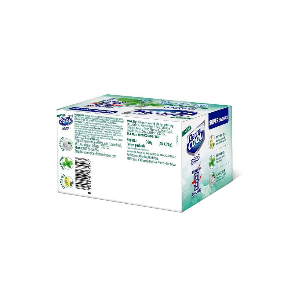 Dermicool Soap With The Power Of 3 Coolants - Camphor, Menthol, Thyme Oil