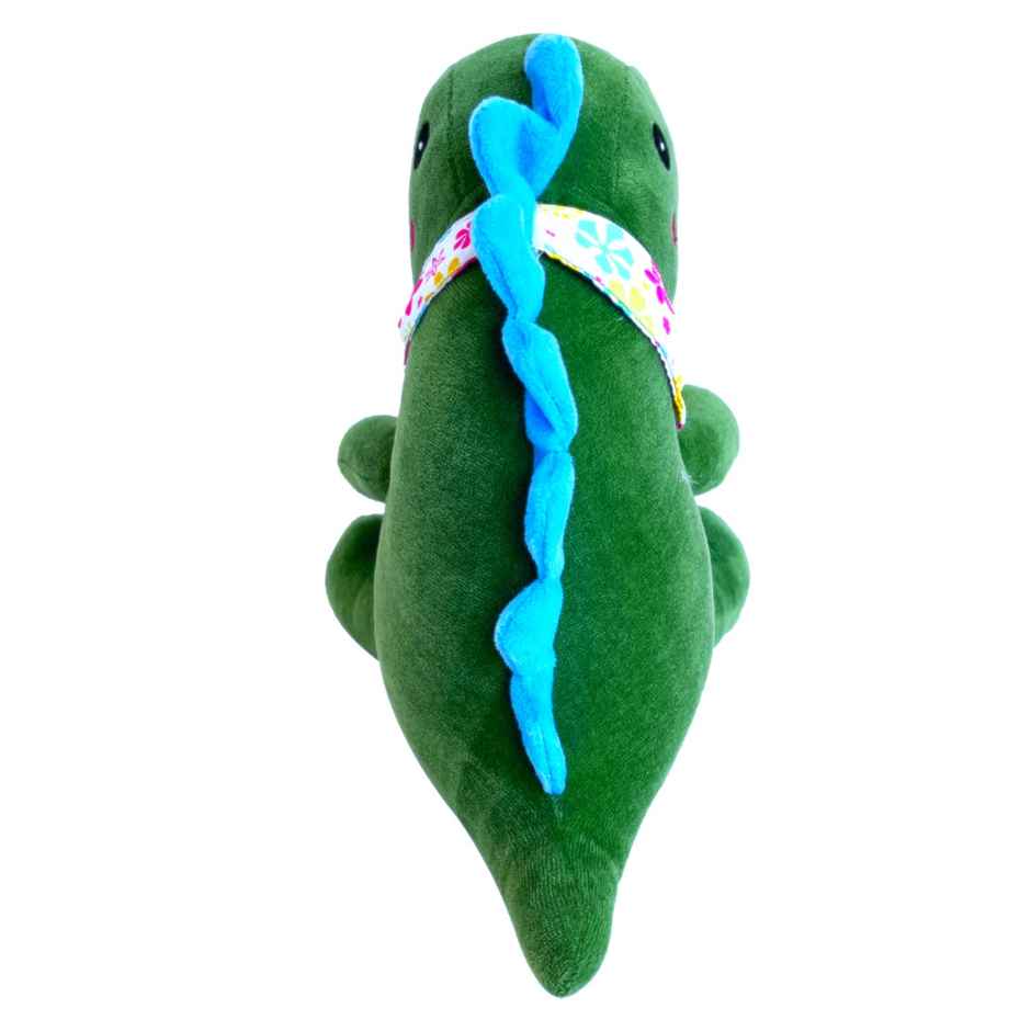 Webby Plush Cute Sitting Dinosaur Stuffed Soft Toys for Kids | 25 cm | Green