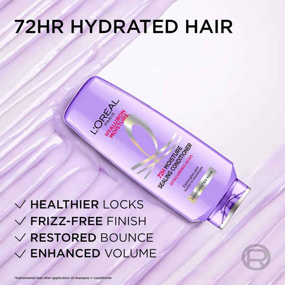 L'Oreal Paris Hyaluron Moisture 72H Moisture Sealing Conditioner for Dehydrated Hair