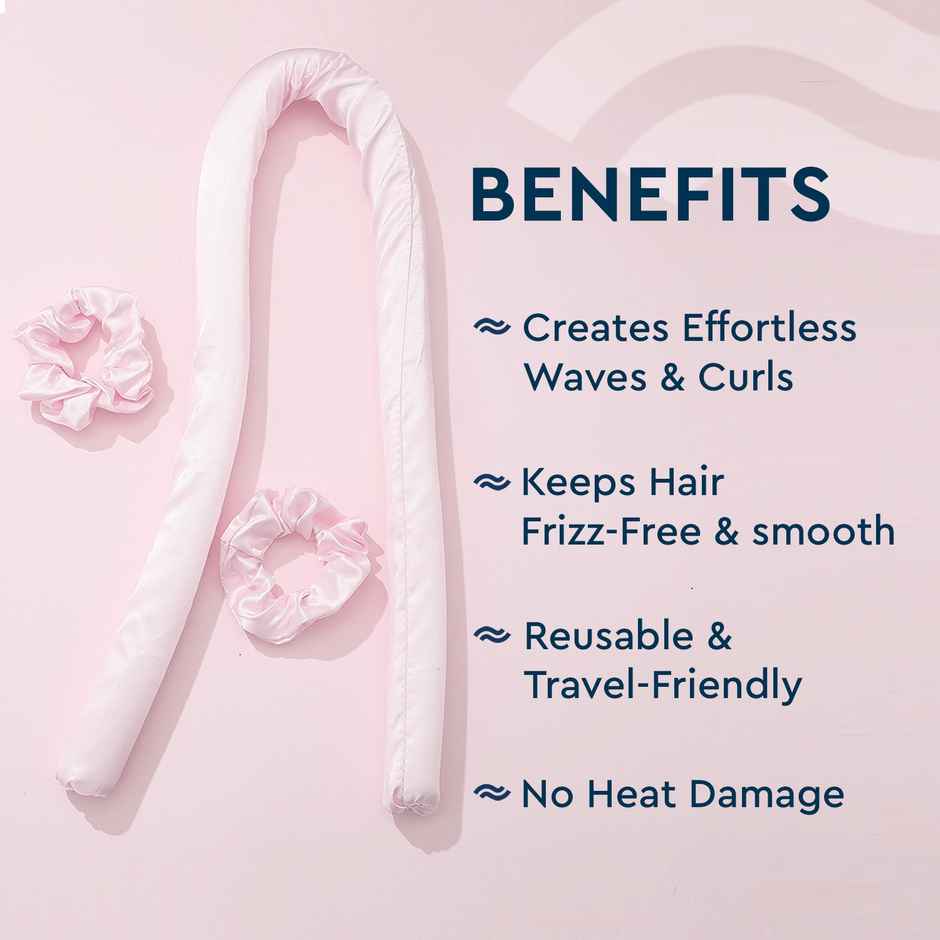 GUBB Heat Free Hair Curler (Pink)