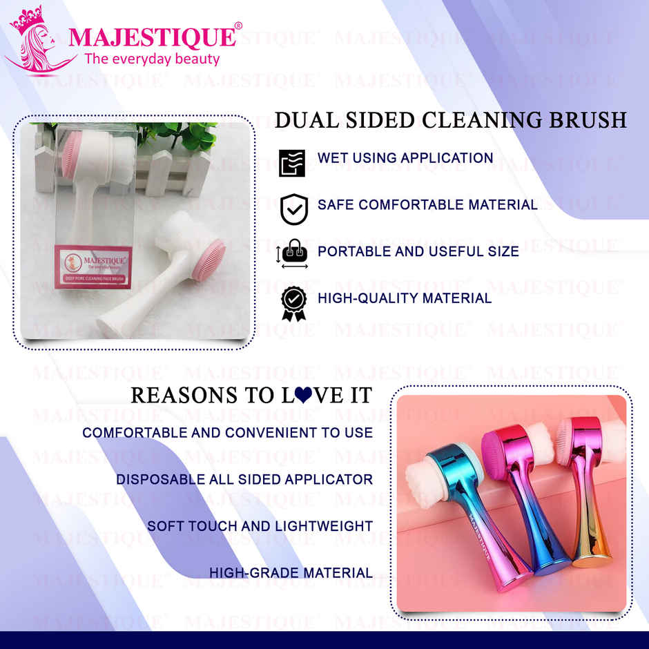 Majestique Face Exfoliator FC3 Facial Wash Massage Brush | Color May Vary