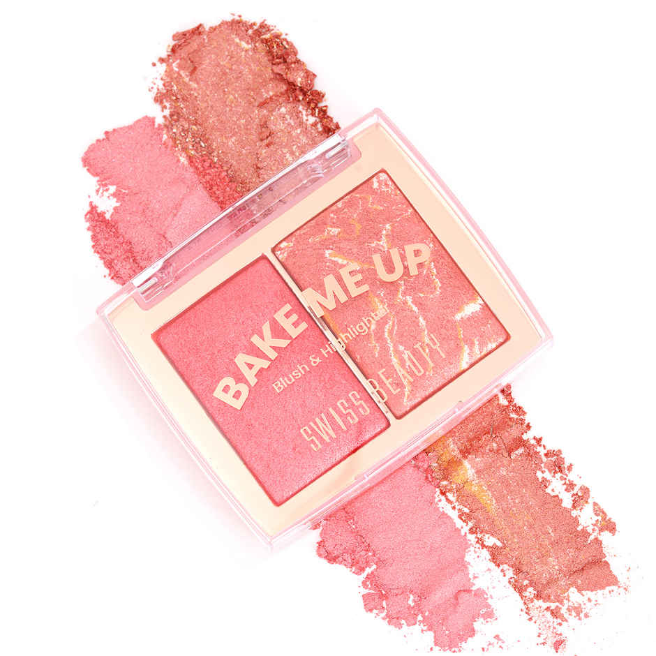 Swiss Beauty Bake Me Up Blush & Highlighter - 03 Coral Glaze