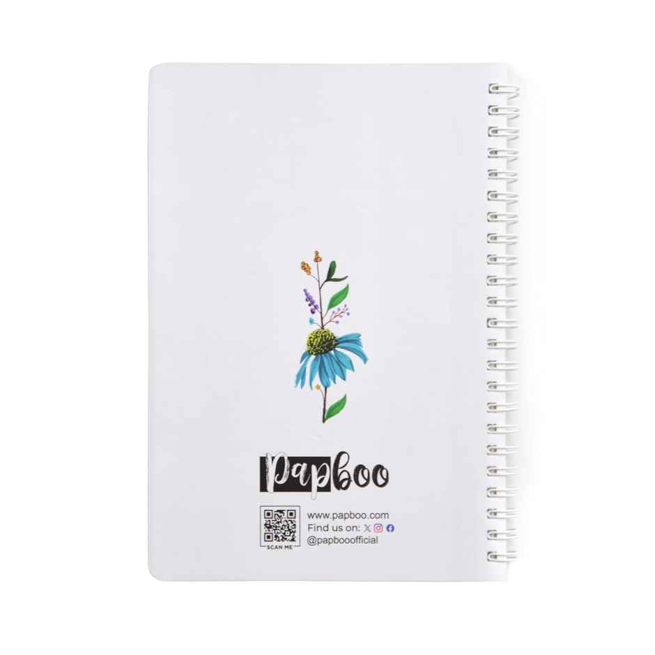 Papboo A5 Hardcover, Undated Daily Planner For 3 Months, With Cool Sticker Sheet (Blossom)