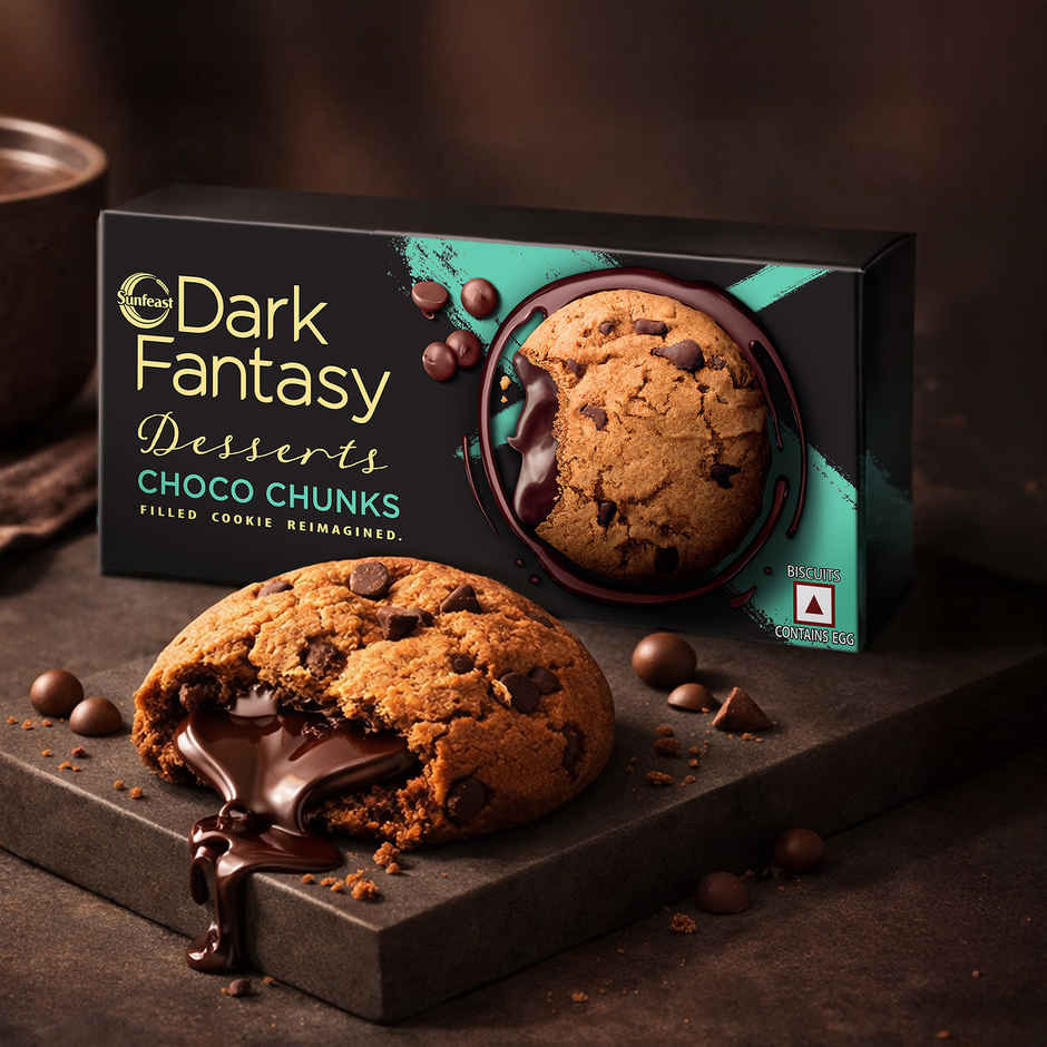 Sunfeast Dark Fantasy Desserts Choco Chunks Filled Cookie Reimagined