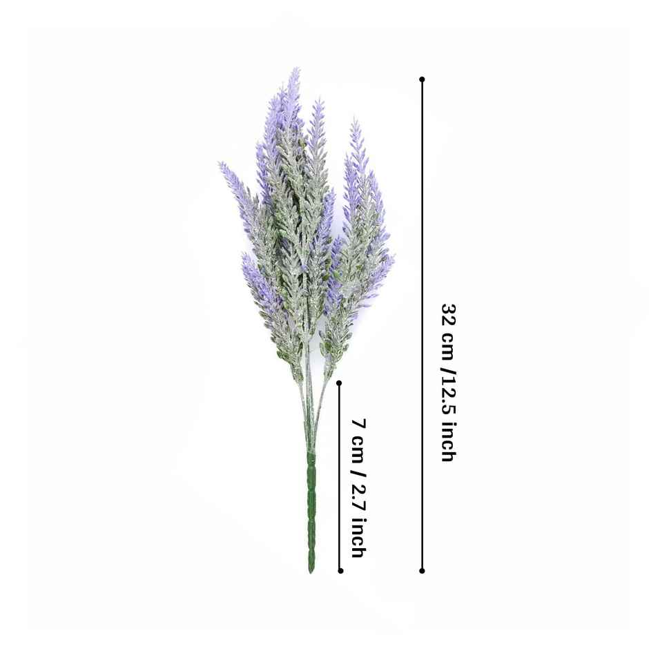 Tied Ribbons Set Of 4 Artificial Lavender Flower Sticks