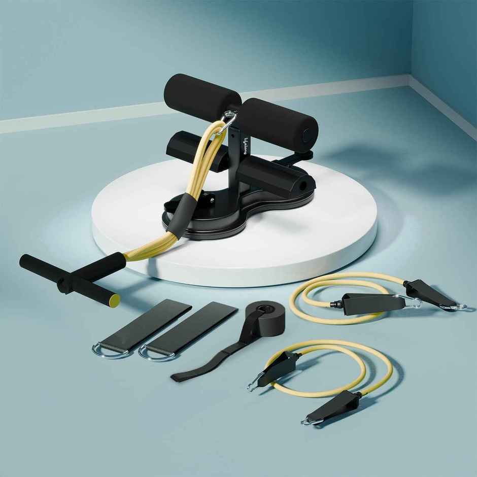 Lifelong Tummy Trimmer with Double Suction Cup SitUp Bar For Abdominal Exercise,Leg Muscle Training