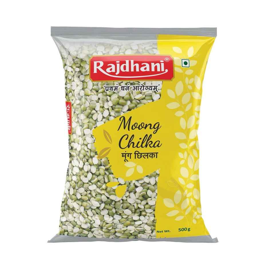 Rajdhani Unpolished Green Moong Dal Chilka