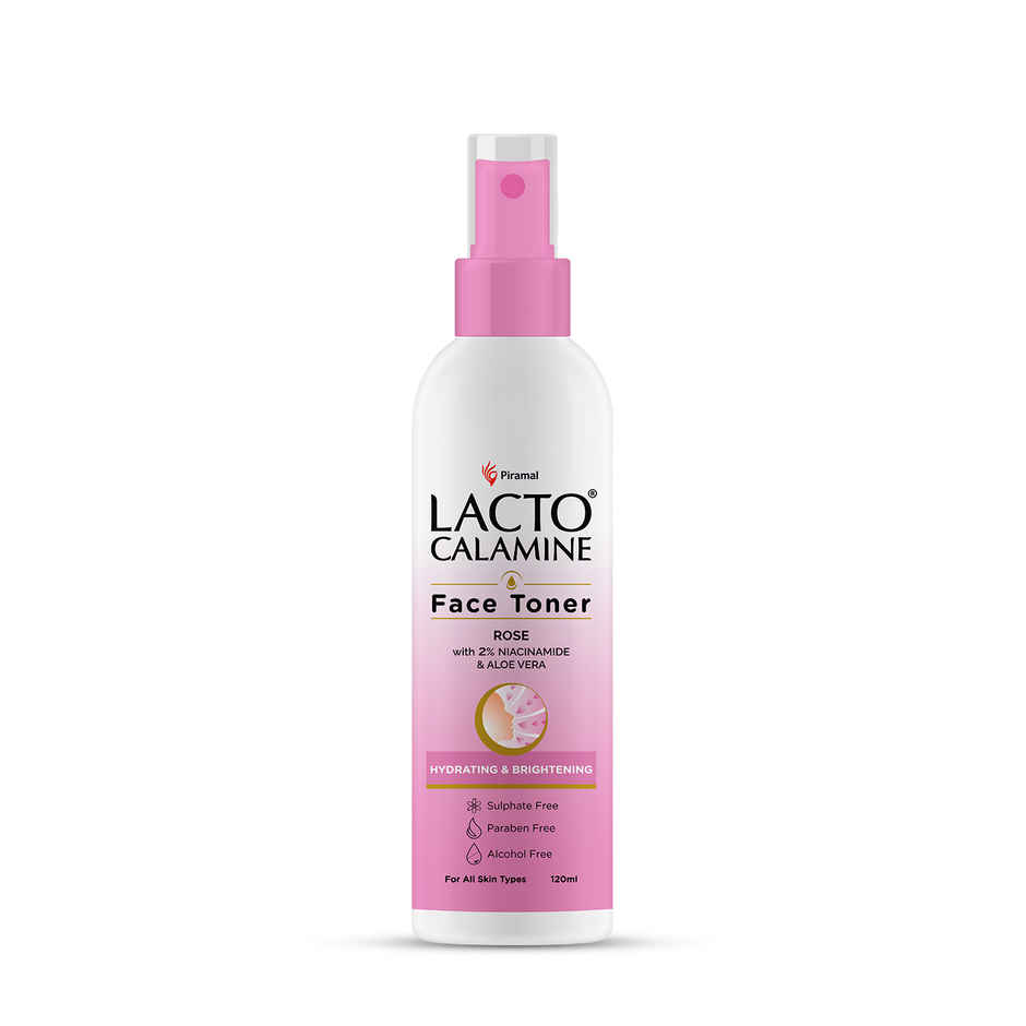 Lacto Calamine Rose Water Toner For Glowing Skin Gulab Jal Face Toner