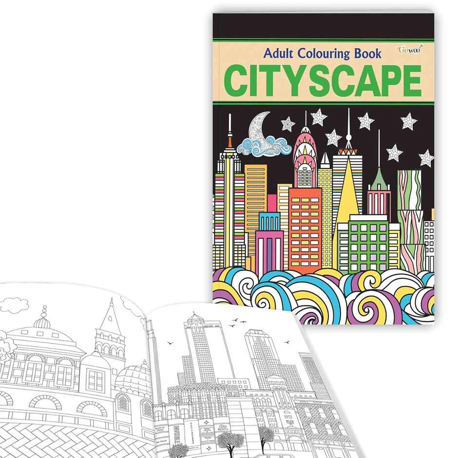 Cityscape - Adult Colouring Book - Mindful Coloring Book for Adults | Coloring for Relaxation