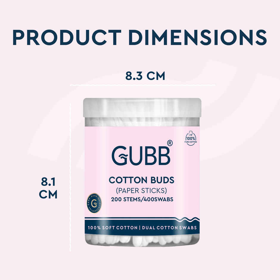 GUBB Cotton Buds Paper Stick 200S