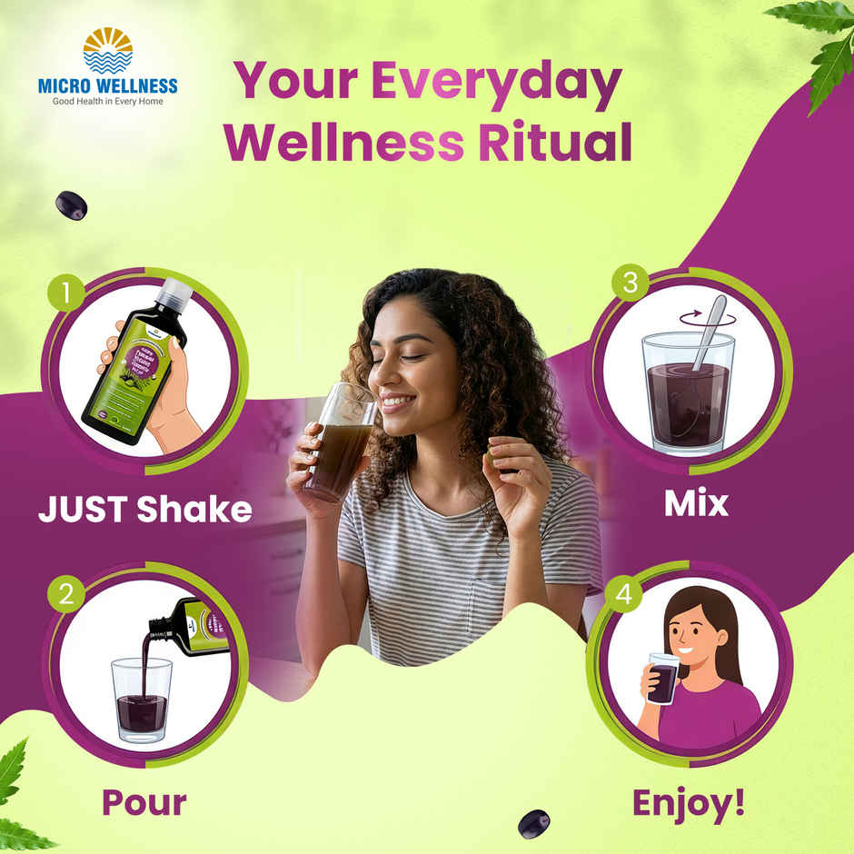 Micro Wellness Jamun Neem Karela Juice