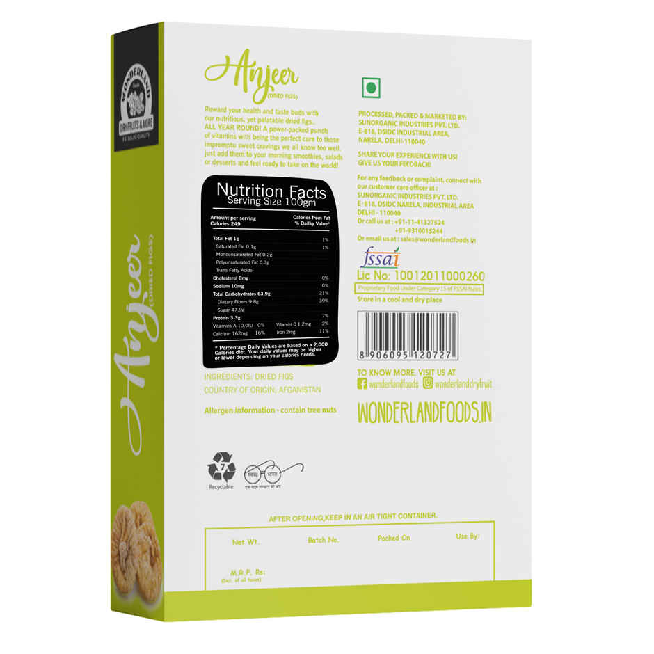 Wonderland Foods Anjeer