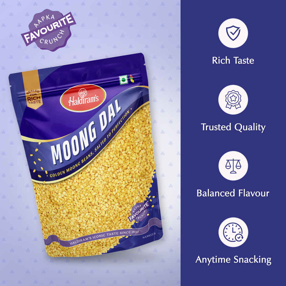 Haldiram's Moong Dal | Crispy Fried Lentil Snack