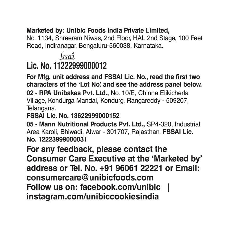 UNIBIC Sugar Free Digestive