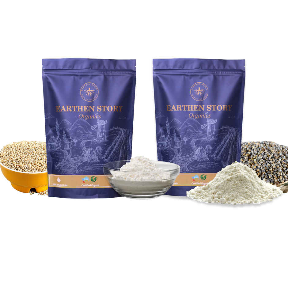 Earthen Story Organic Jowar Atta & Earthen Story Organic Bajra Atta Combo