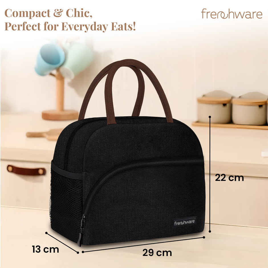 Frenchware Insulated Lunch Bag | Black