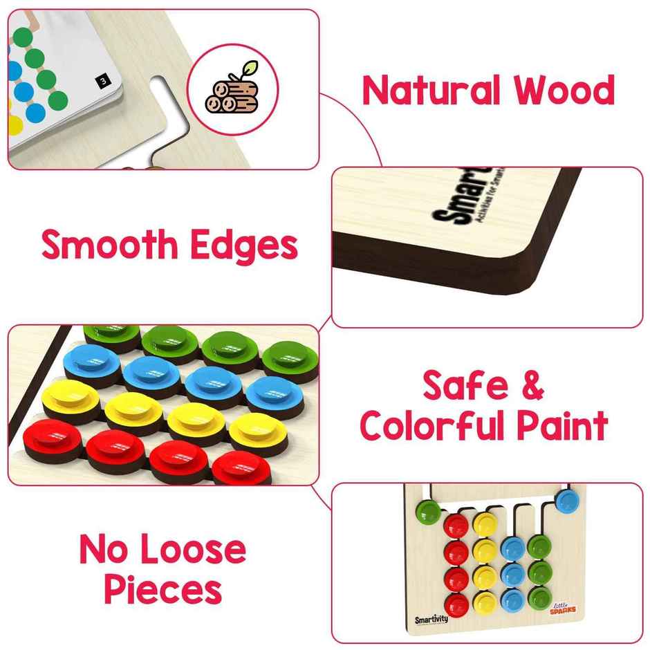 Smartivity Colour Coder Slide Puzzle Game, Color & Pattern Matching Kit