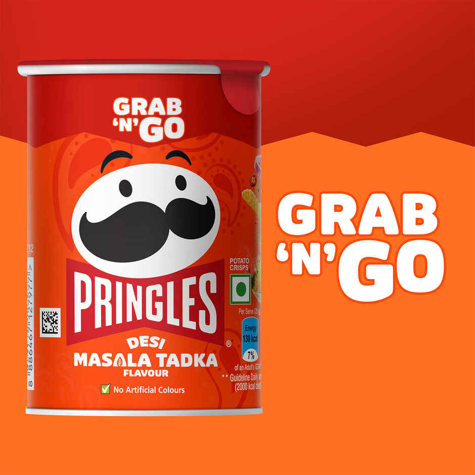 Kellogg's Pringles Potato Chips Desi Masala Tadka Flavour