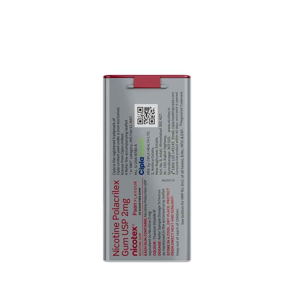 Nicotex Gums Paan Tin | 2mg