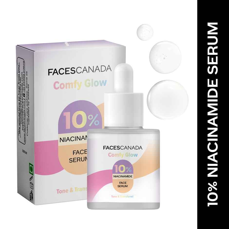 FACES CANADA Comfy Glow 10% Niacinamide Face Serum | Controls Oil | Fades Spots