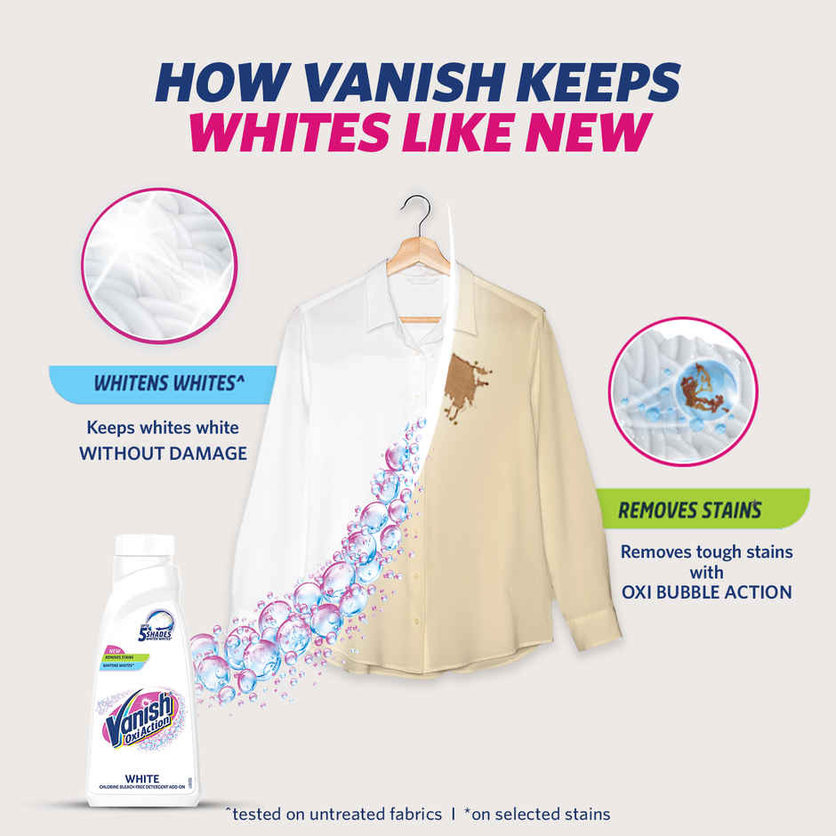 Vanish WHite Chlorine Bleach-Free Detergent Liquid Combo