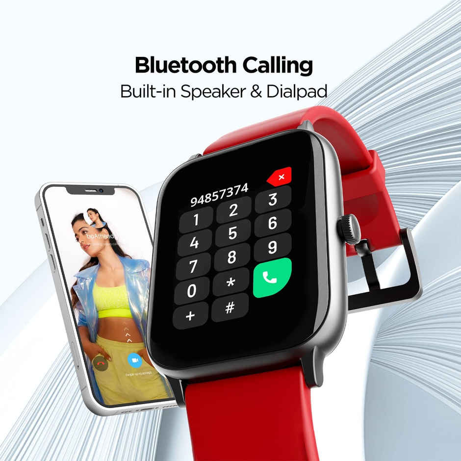 boAt Xtend Pro 1.78" AMOLED Display with Fast Charge - Raging Red