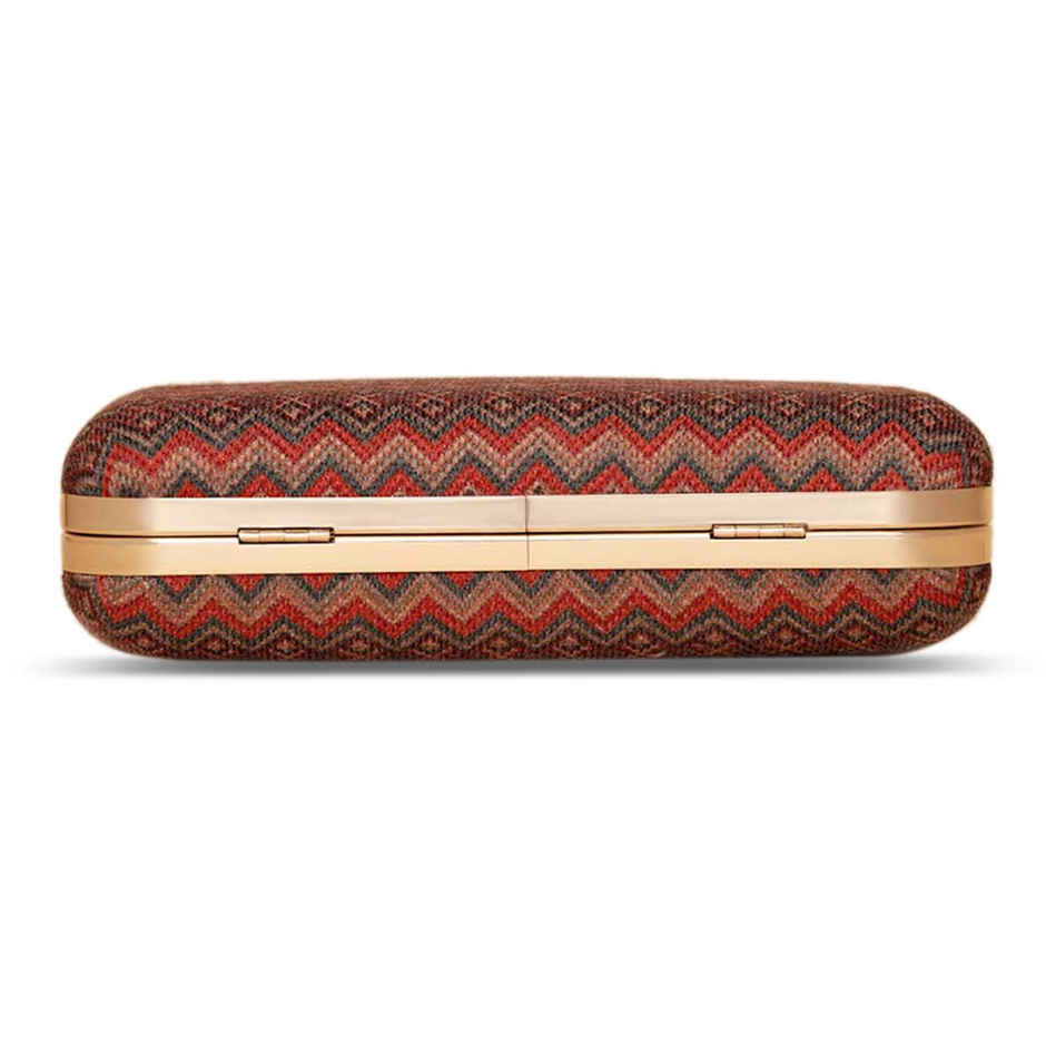 Zouk Gwalior Weaves Clutch - Multicolour
