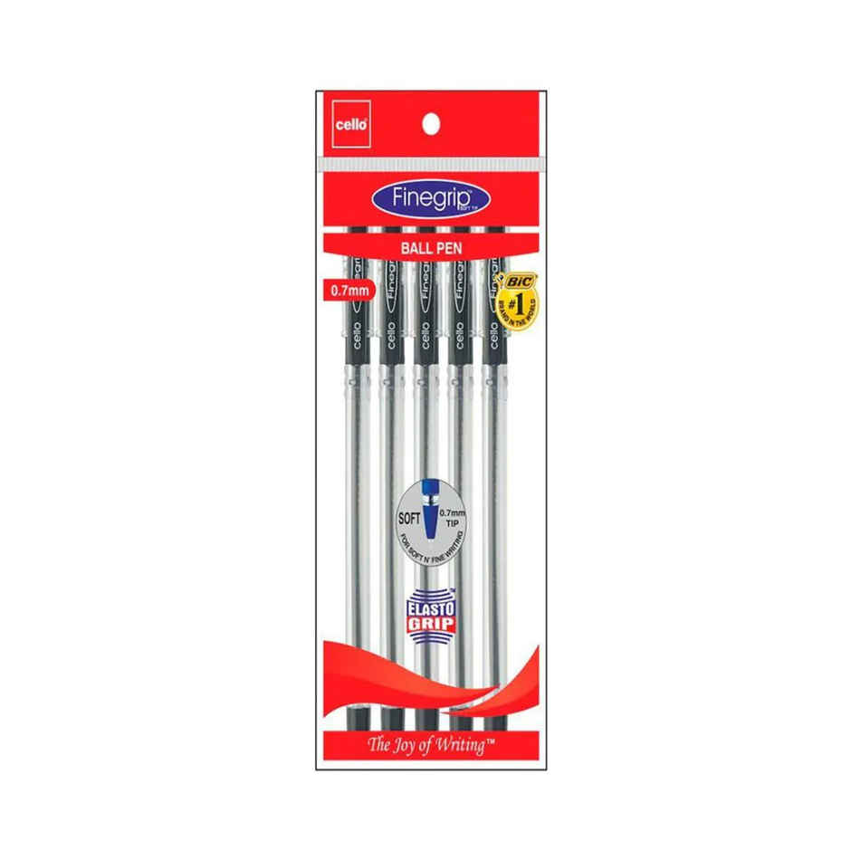 Cello Finegrip Black Ball Pen