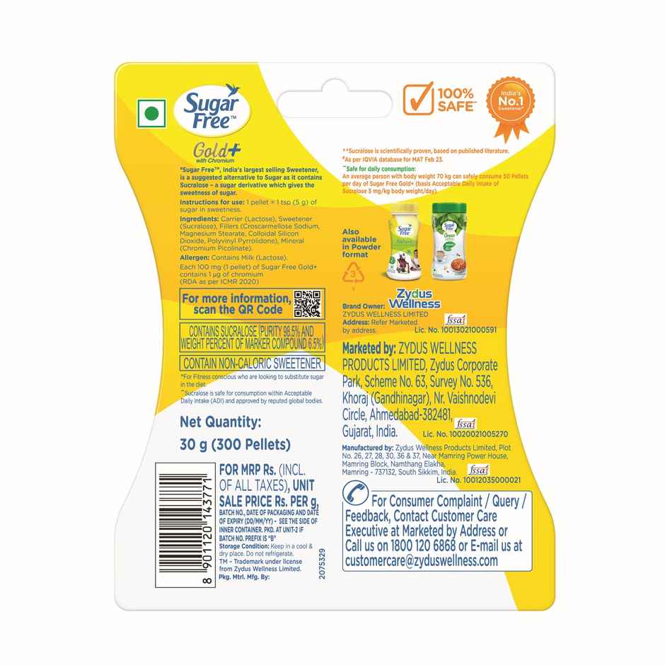 Sugarfree Gold+ Low Calorie Sweetener