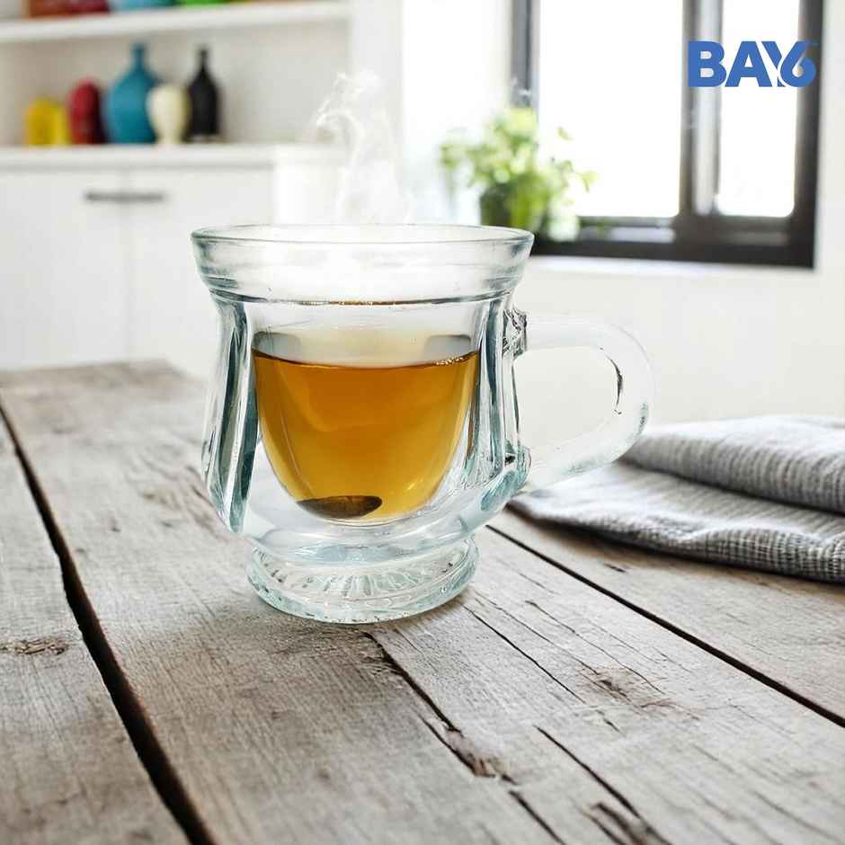 BAY6 Glass Tea Cup 100 ml - (4pc)