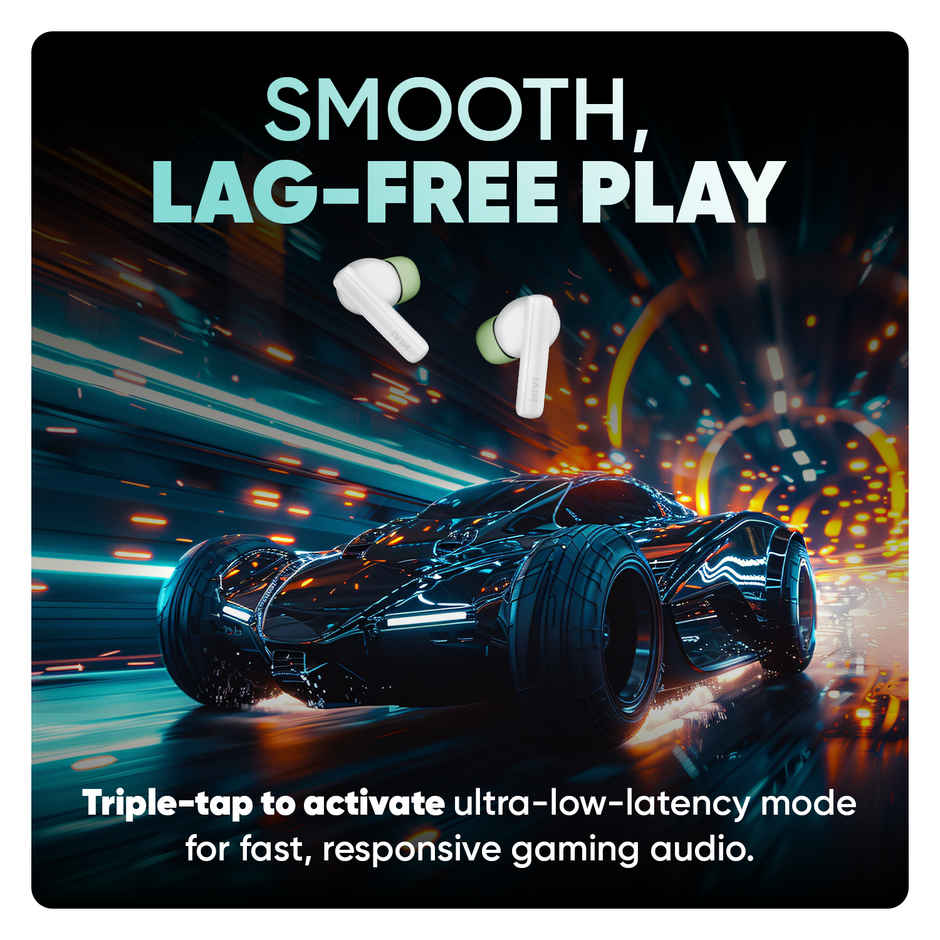 Mivi DuoPods Sync TWS, 60H Playtime, 13mm Drivers, AI ENC Calls, IPX4, BT 5.3