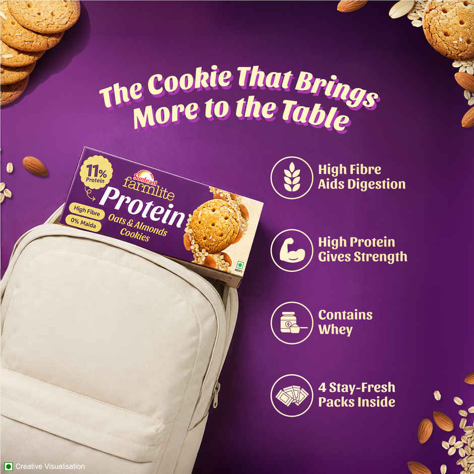 Sunfeast Farmlite Oats & Almond Protein Cookies