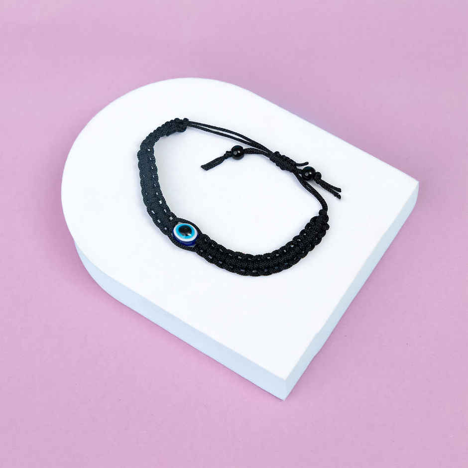 BANDHAN Evil Eye Guard - Adjustable Black Thread Protection Bracelet