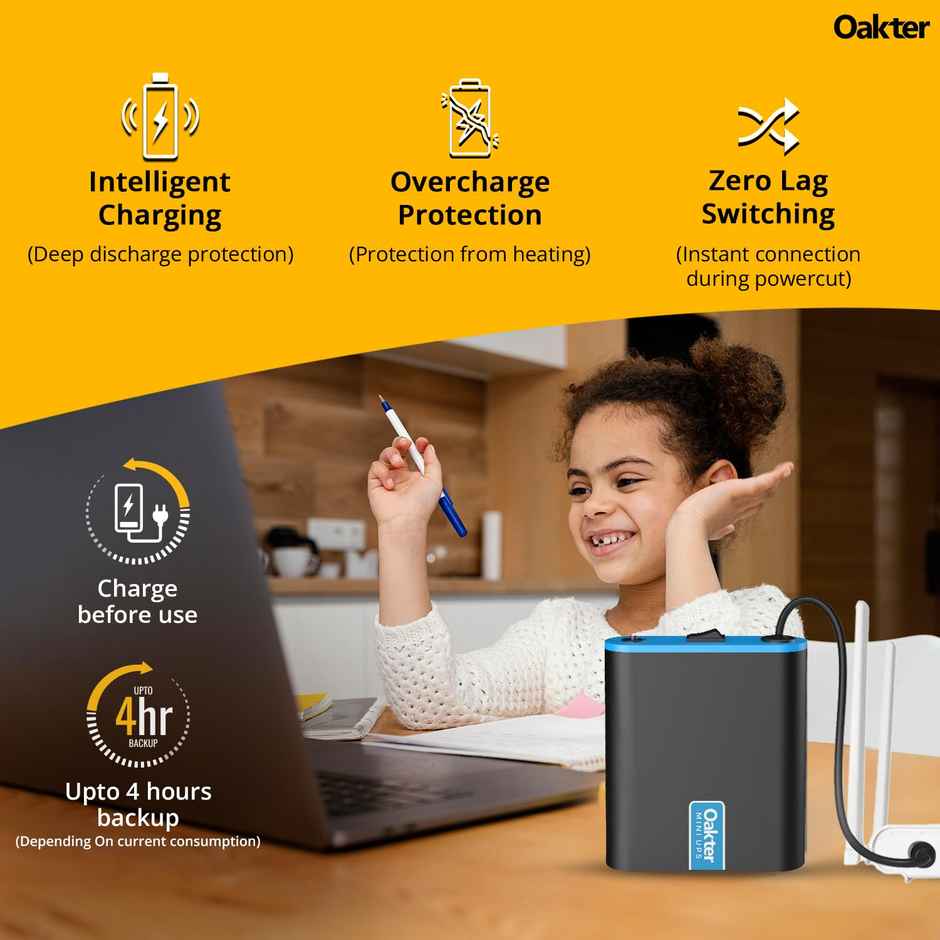 Oakter Mini Ups - For 12V Wifi Router Broadband