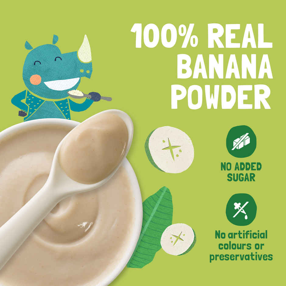 Slurrp Farm Nendran Raw Banana Powder from Kerala | Food for Little Ones with No Sugar