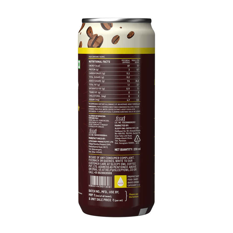 Sleepy Owl Vietnamese Cold Coffee Can | Ready to Drink Coffee Beverage