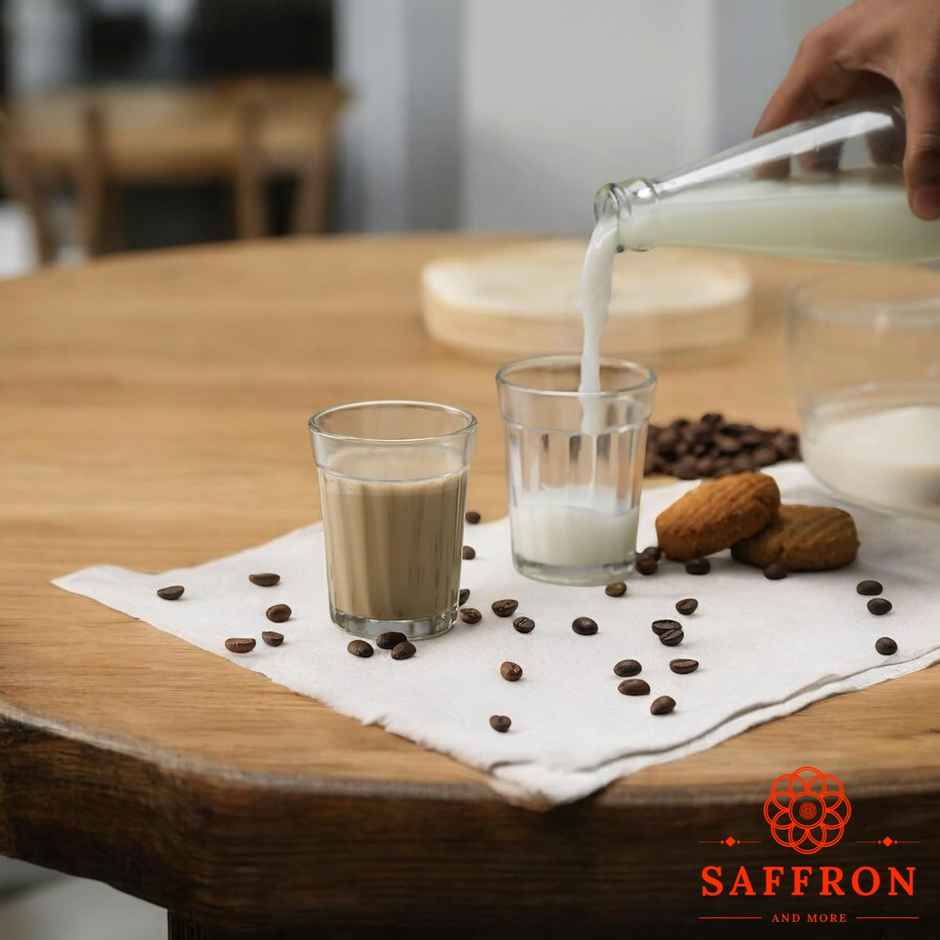 Saffron Cutting Chai Glasses Set