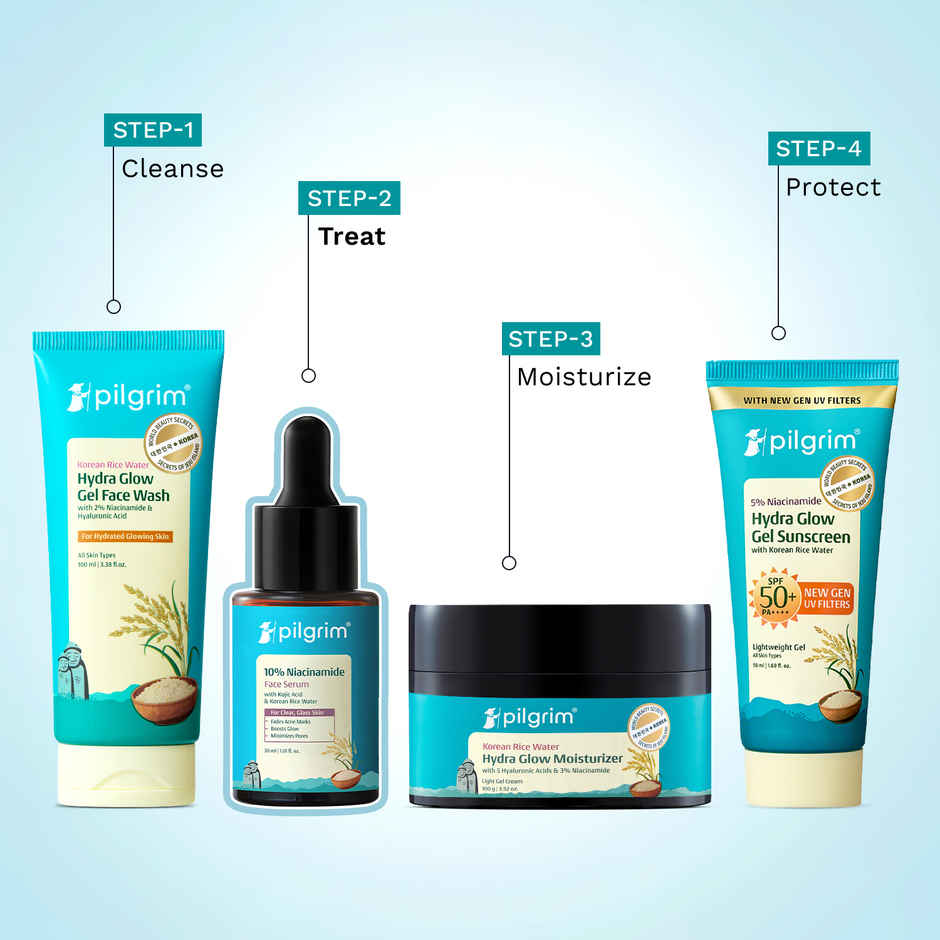 Pilgrim 10% Niacinamide Face Serum with Kojic Acid for Acne Marks, Clear & Glowing Skin