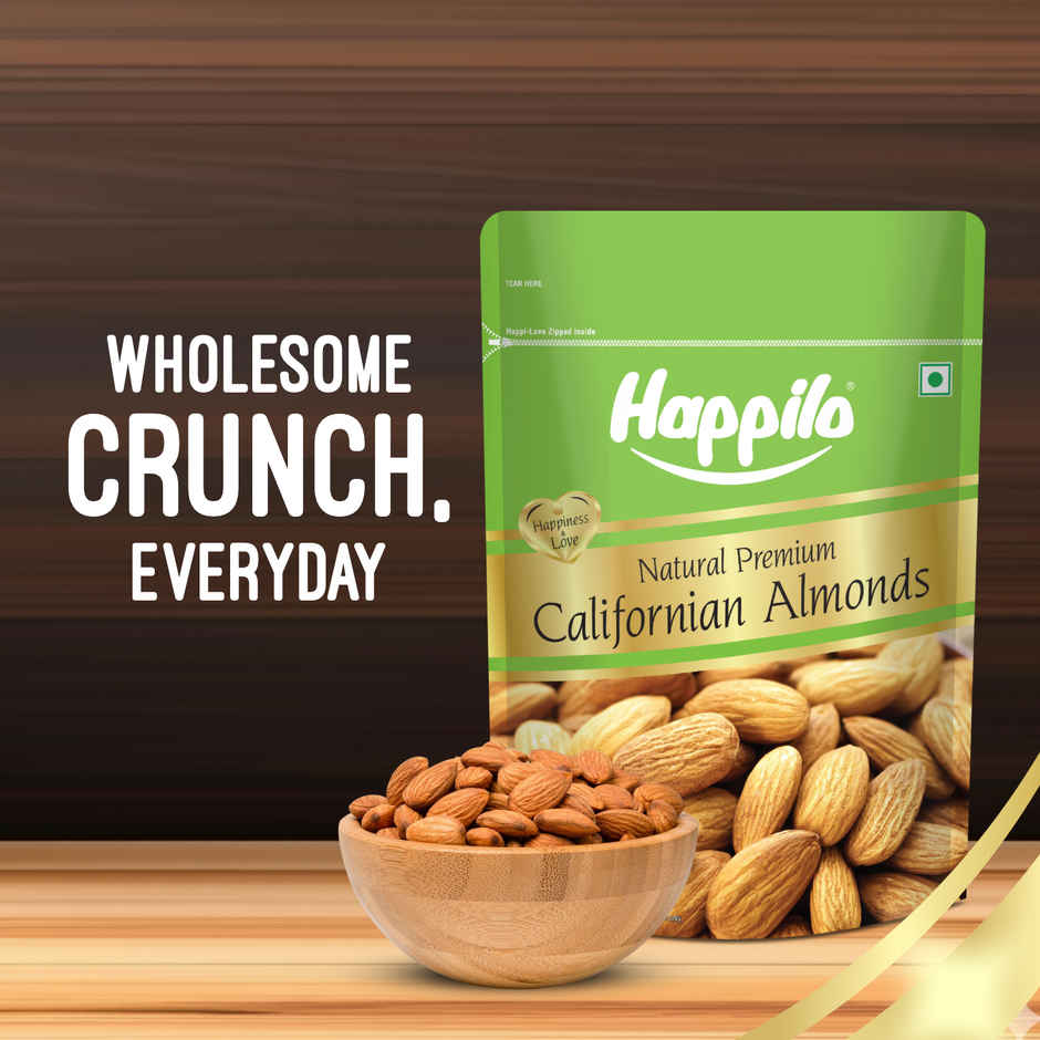 Happilo Premium California Almonds | Badam Giri | Dry Fruits