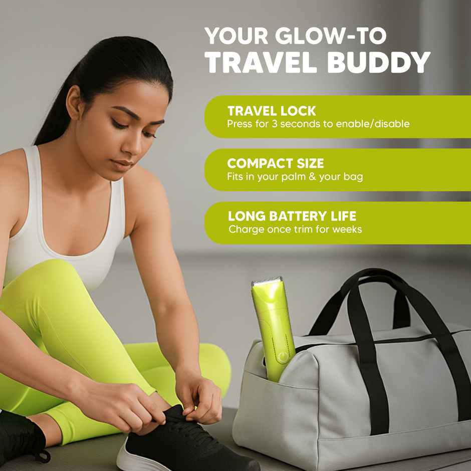 LetsShave Evior Bikini Trimmer for Women | Skin Safe Ceramic Blades | for Private Area & Bikini Line