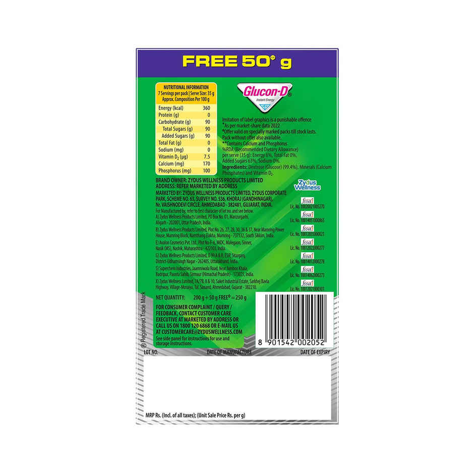 Glucon-D Regular Glucose Powder Combo