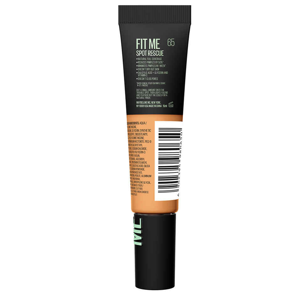 Maybelline Fit Me Spot Rescue Full Coverage Concealer, Cover+Minimize Pimples-65