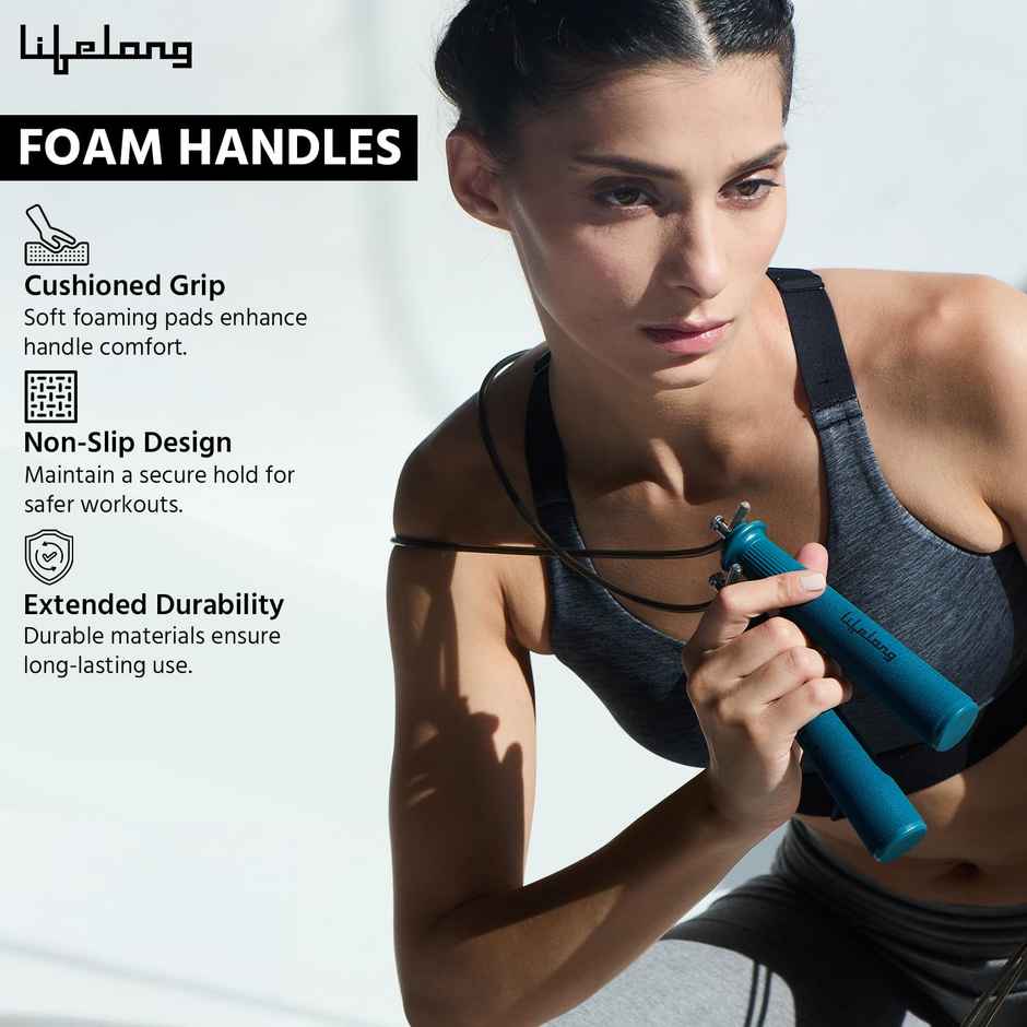 Lifelong Skipping Rope 290cm for all age group | Blue